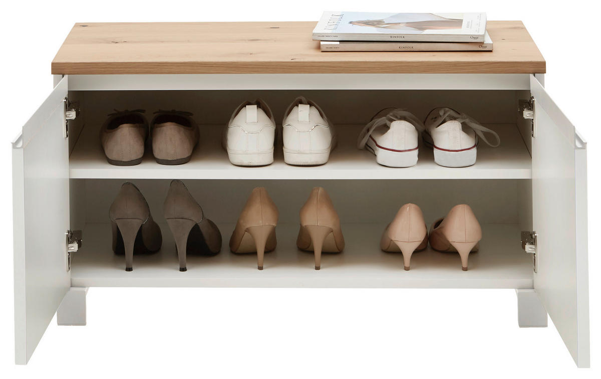 GARDEROBE 5-teilig  in 180/193/40 cm  - Weiss/Eichefarben, Design, Holz/Holzwerkstoff (180/193/40cm) - Dieter Knoll