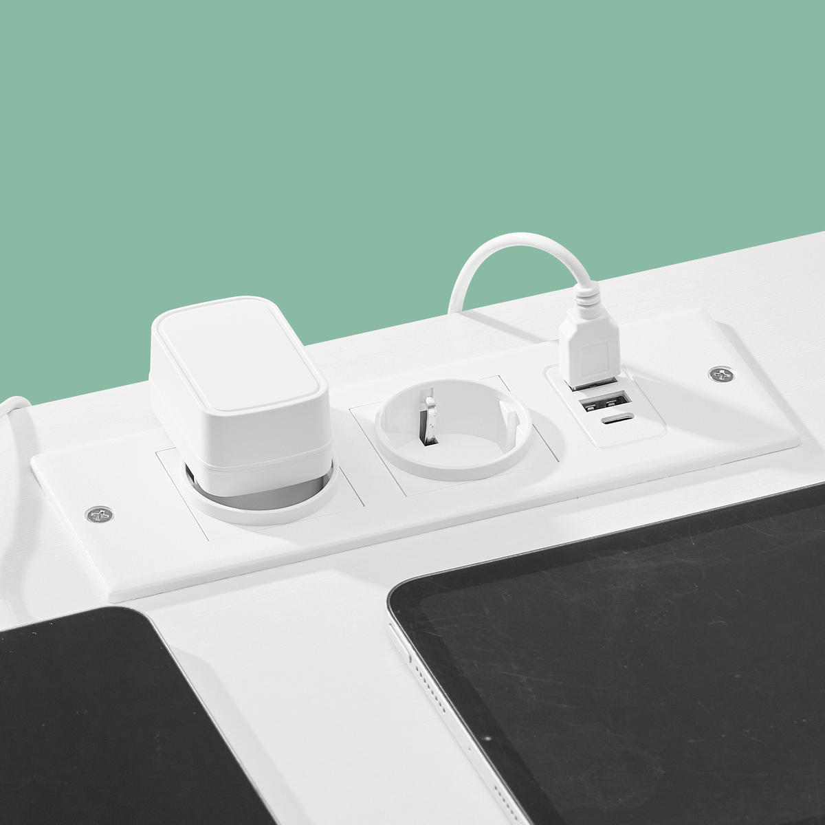 NACHTSCHRANK 39,6/60,4/30 cm  - Weiß, Trend, Holzwerkstoff/Kunststoff (39,6/60,4/30cm) - Boxxx