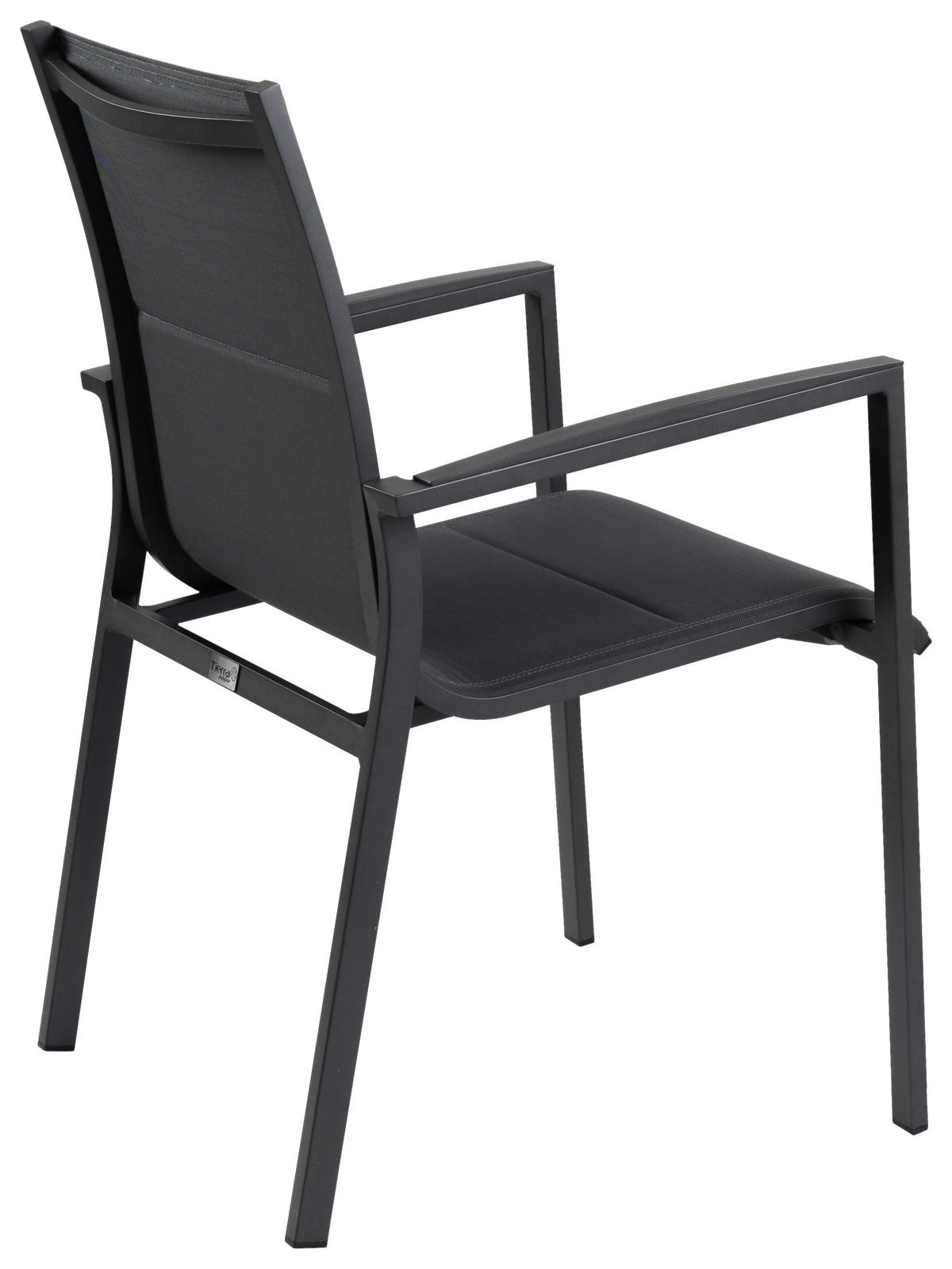 STAPELSTUHL Metall, Textil Grau, Anthrazit  - Anthrazit/Grau, Basics, Textil/Metall (72/89/60cm) - Tierra Outdoor