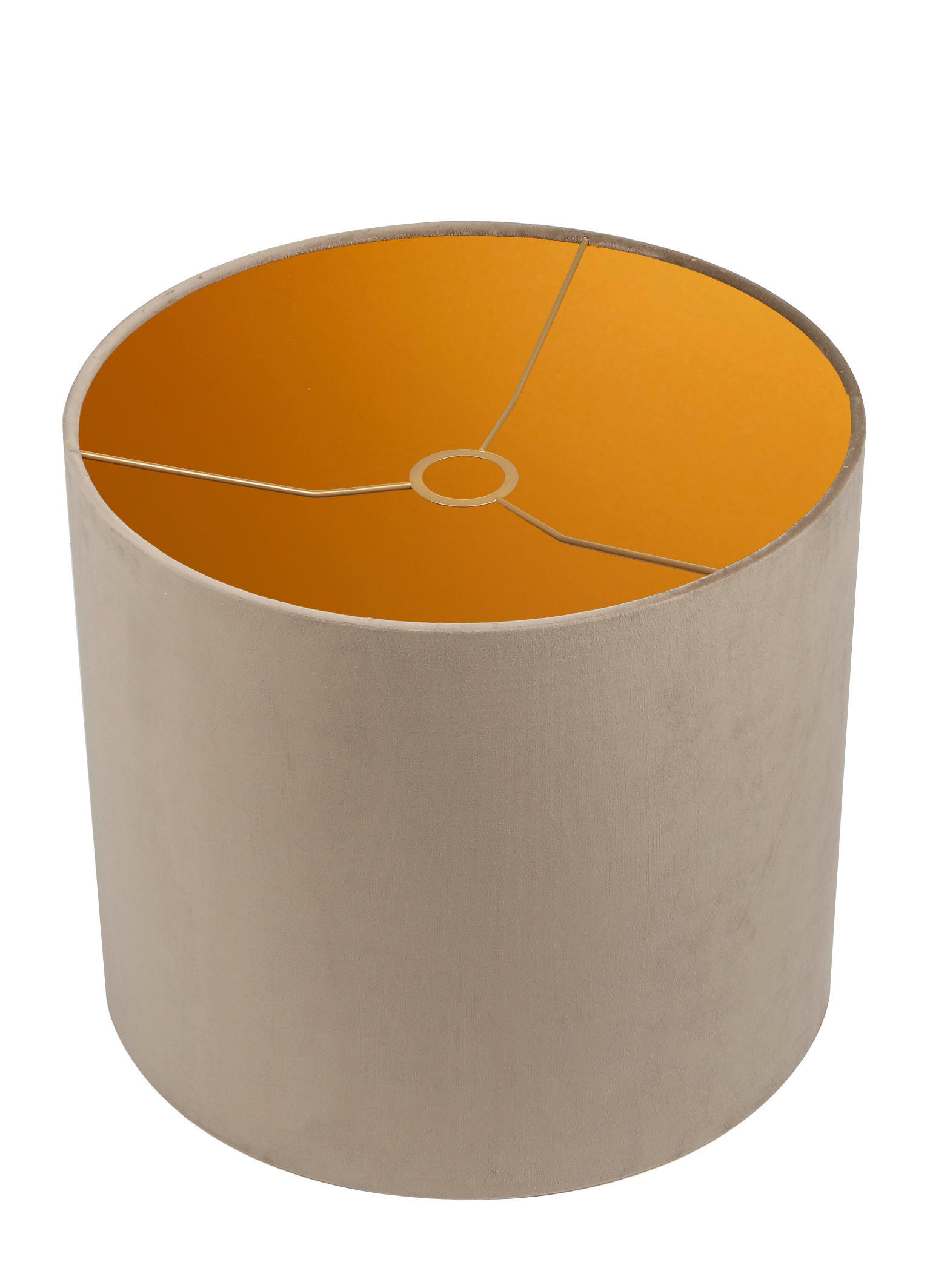 LEUCHTENSCHIRM 30/24 cm   - Taupe, Basics, Textil/Metall (30/24cm)