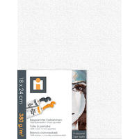MALÍŘSKÉ PLÁTNO, 18/24/1,7 cm - bílá, Basics, textil (18/24/1,7cm)