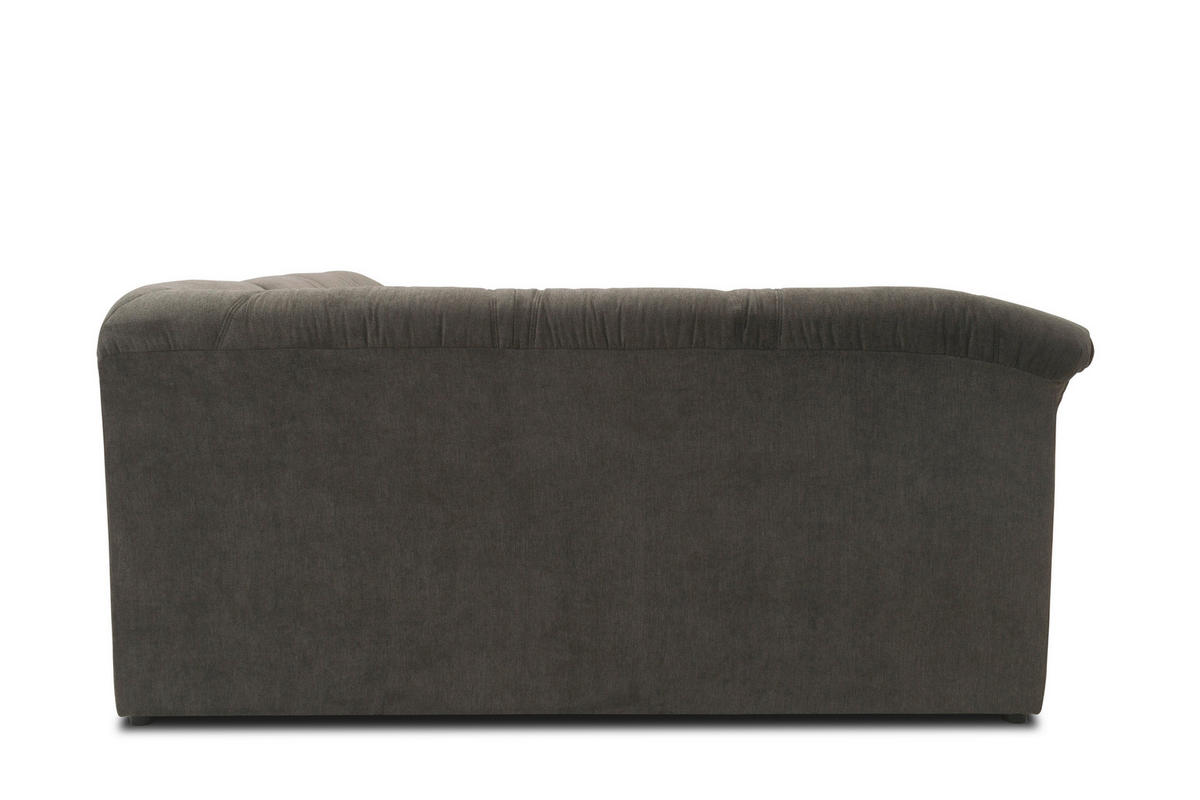 ECKSOFA Greige Mikrofaser  - Greige/Schwarz, KONVENTIONELL, Kunststoff/Textil (190/240cm) - MID.YOU