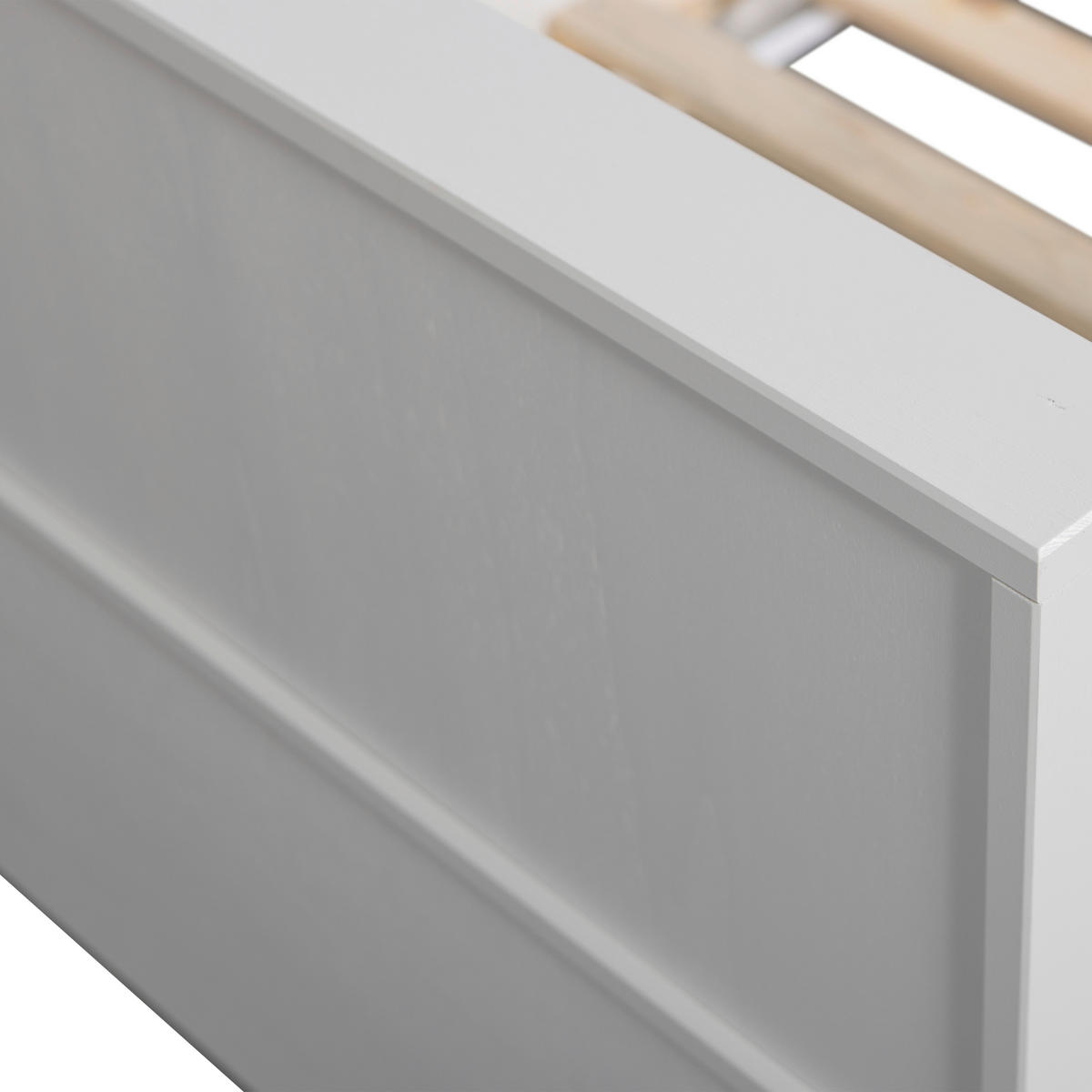 BODENBETT. - Weiß, Basics, Holz (90/200cm) - MID.YOU