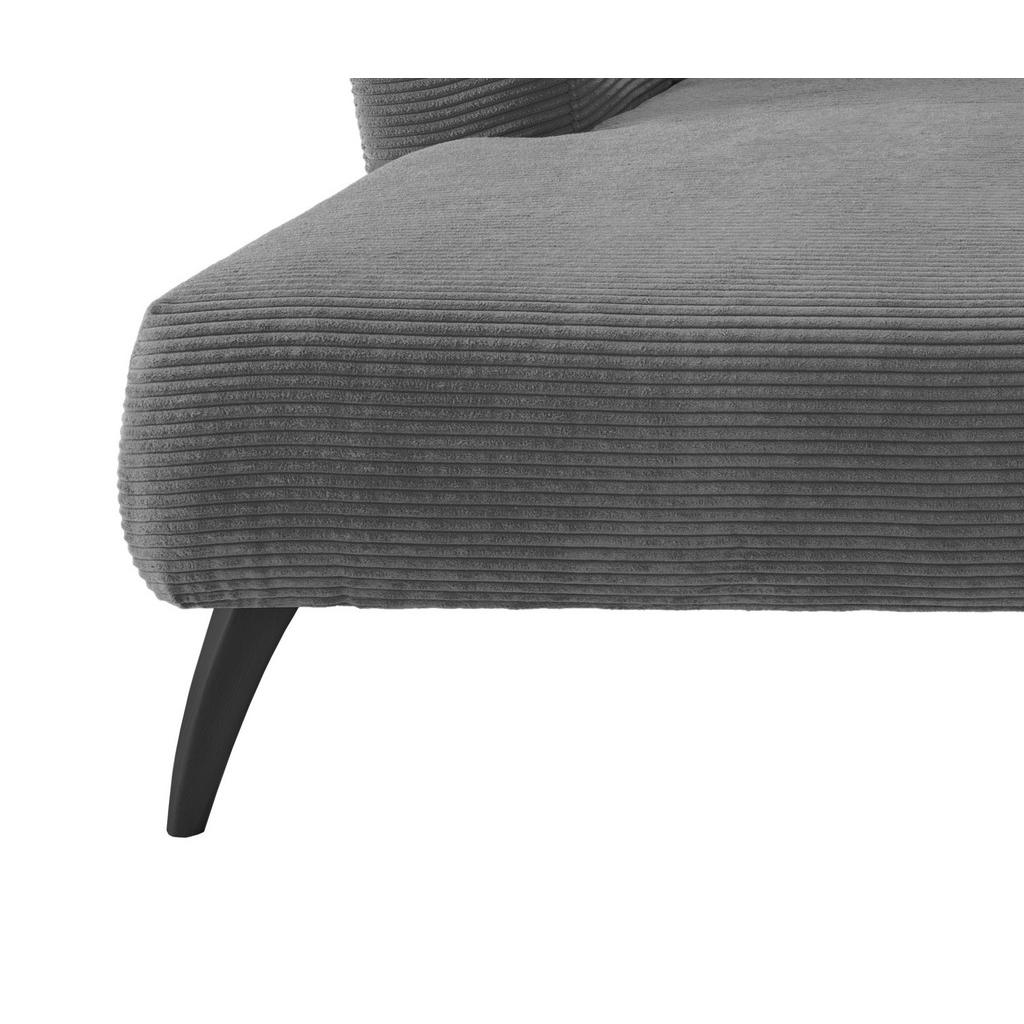 Thumbnail - Mid.you Ecksofa, Grau, Holz, Textil, Buche, Fichte, Kiefer,Buche, Uni, 4-Sitzer, Füllung: Schaumstoff, L-Form, Ottomane ...