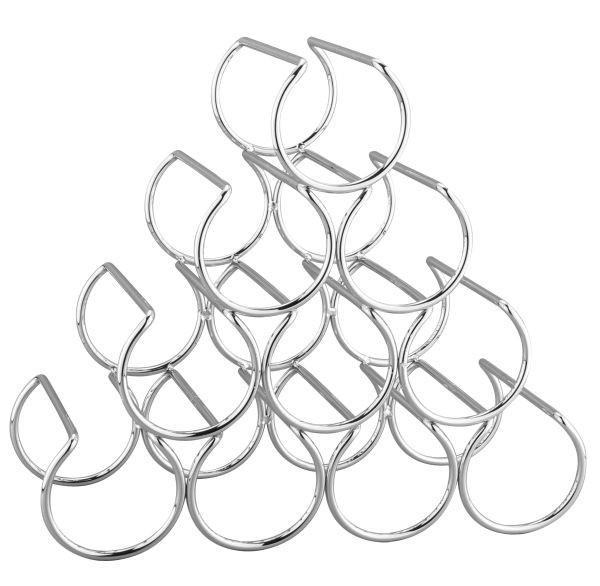 WEINREGAL Chromfarben  - Chromfarben, Basics, Metall (41/17,3/36,4cm) - Homeware Profession.