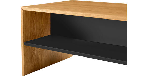 COUCHTISCH in Holz, Holzwerkstoff 90/55/42,5 cm  - Eichefarben/Schwarz, Design, Holz/Holzwerkstoff (90/55/42,5cm) - Carryhome