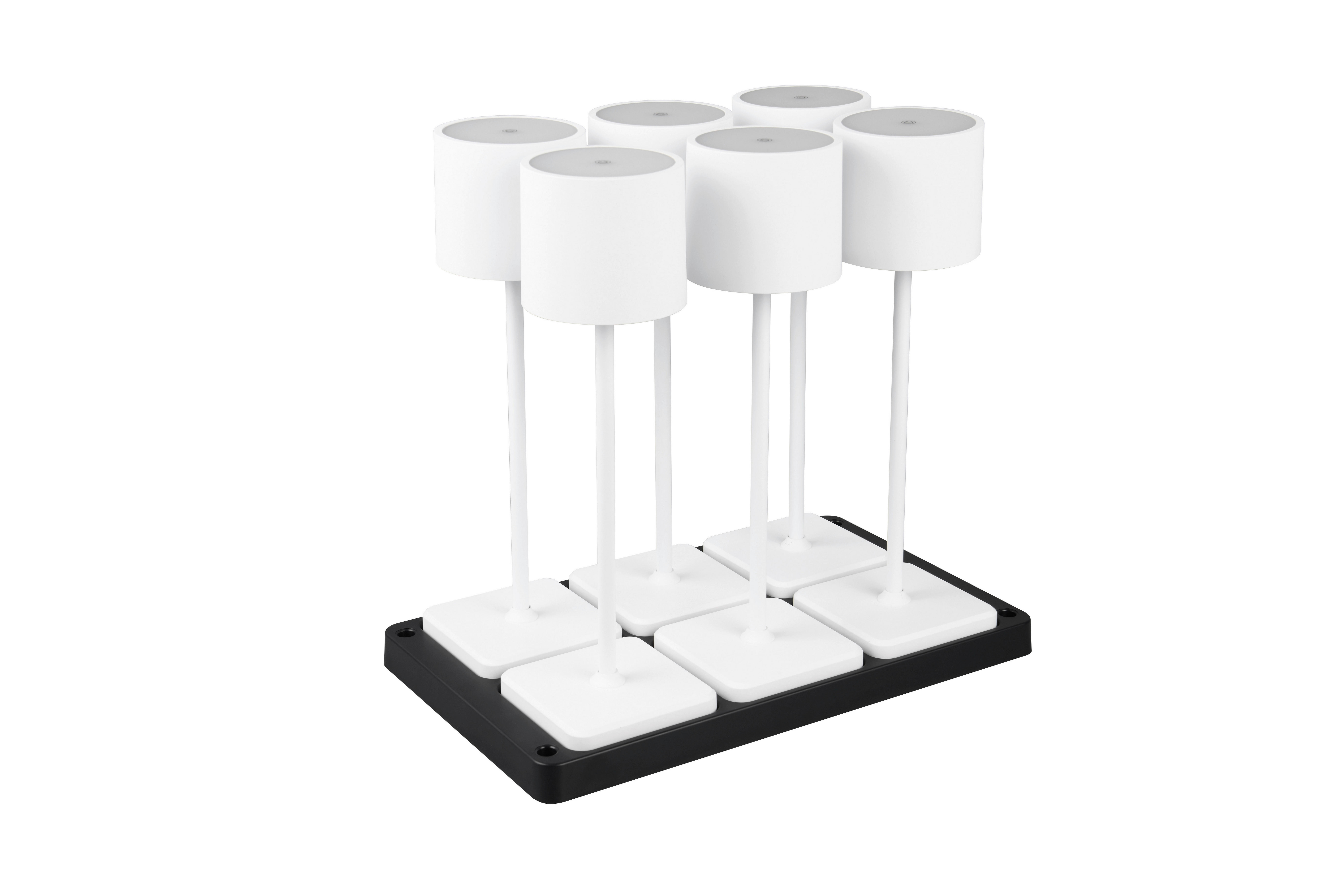 AKKU-TISCHLEUCHTE - Weiss, Konventionell, Kunststoff (42,7/40/26cm)