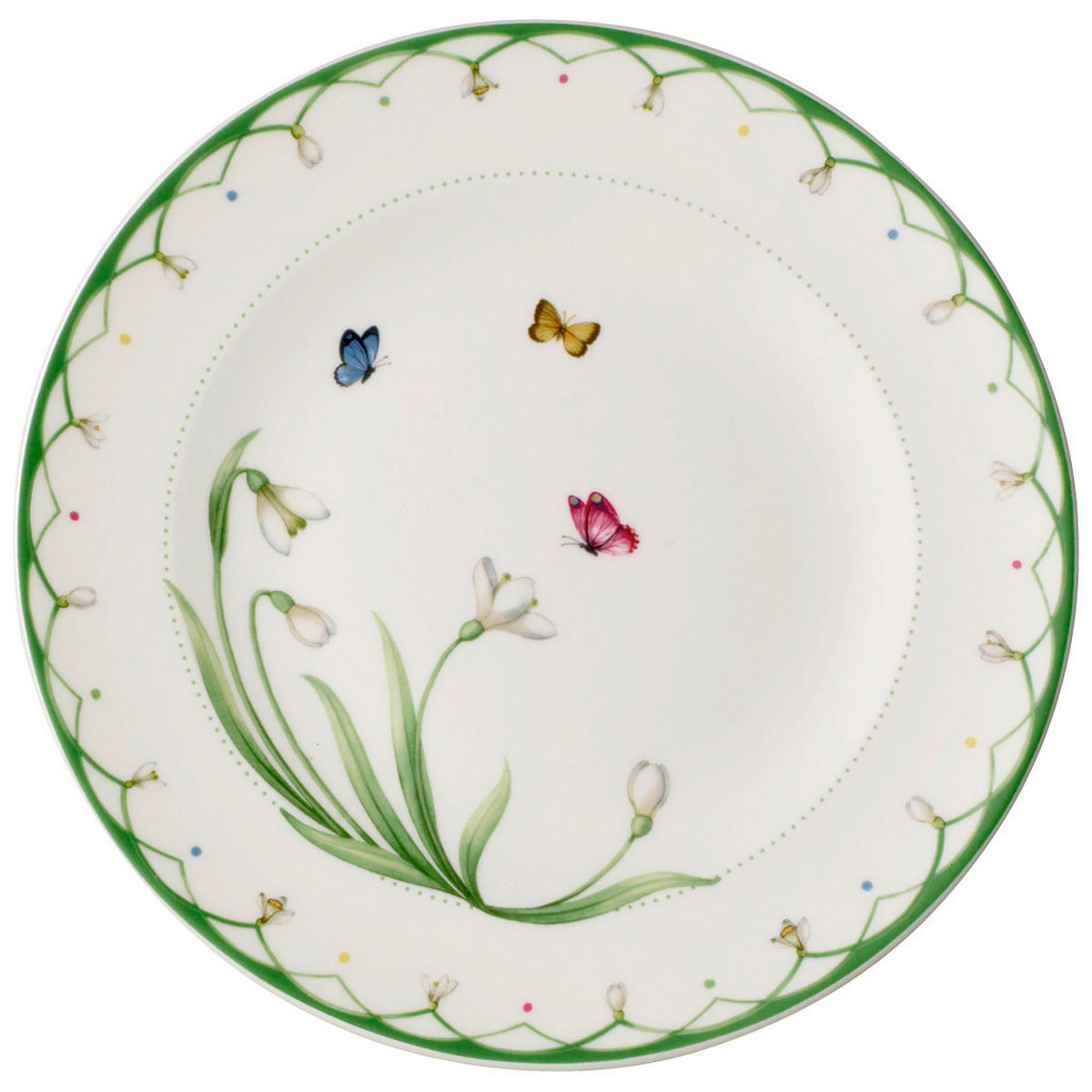 TANJIR ZA DORUČAK  22 cm           Colourful Spring   - zelena/bela, Trendi, keramika (22cm) - Villeroy & Boch
