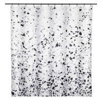 DUSCHVORHANG TOSI 180/200 cm  - Schwarz/Weiß, KONVENTIONELL, Kunststoff (180/200cm) - Schöner Wohnen