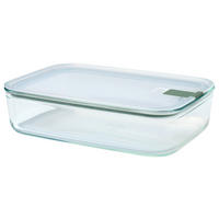 FRISCHHALTEDOSE EASYCLIP 2,25 L  - Transparent/Olivgrün, KONVENTIONELL, Glas/Kunststoff (27,8/19,8cm) - Mepal