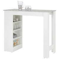 BARDISK i trämaterial  115/50/103 cm  - vit/grå, Modern, trämaterial (115/50/103cm) - Best Price