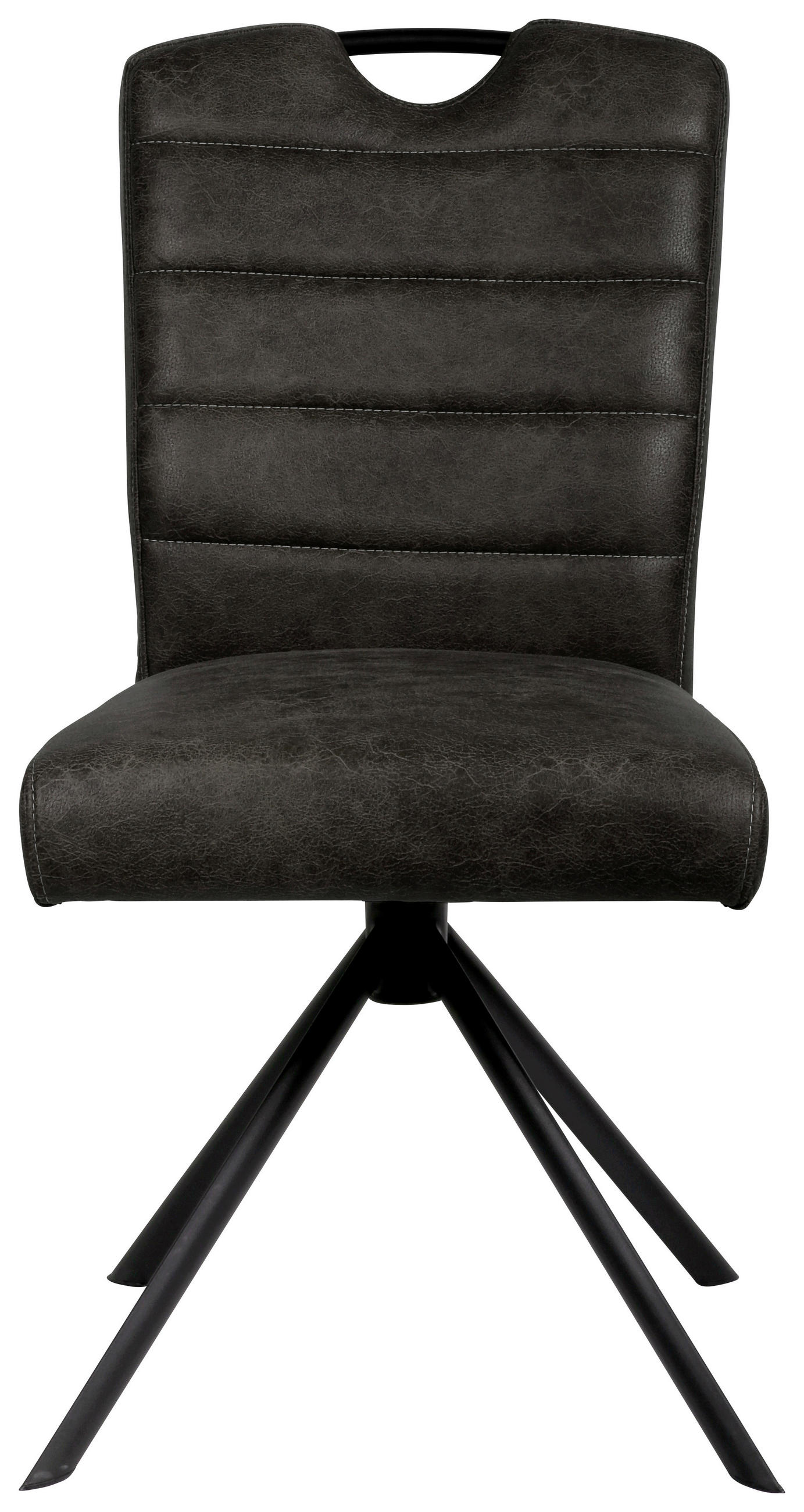 STUHL - Schwarz, Design, Textil/Metall (46/92,5/62cm) - Ambia Home