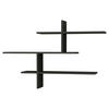 WANDREGAL 123/81/22 cm  - Anthrazit, Design, Holzwerkstoff (123/81/22cm) - Livetastic