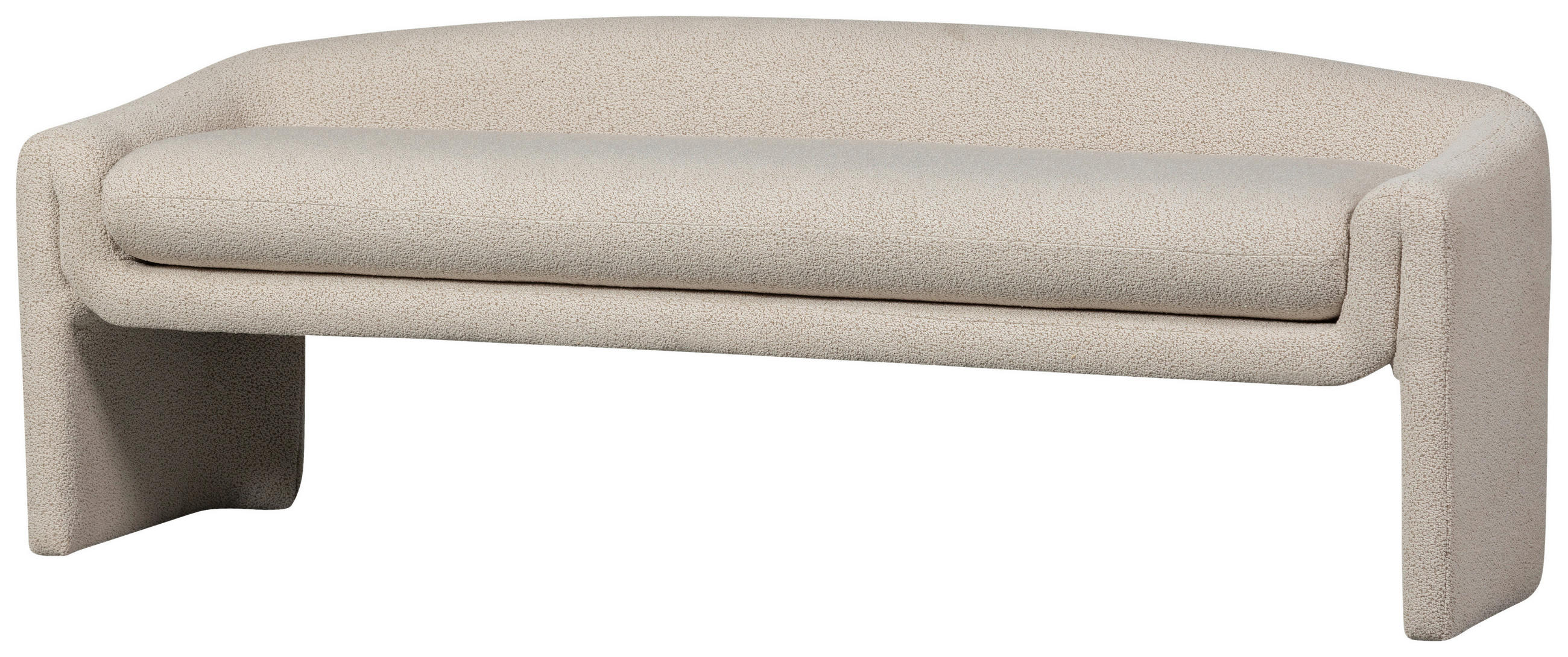 Livetastic Sitzbank Zone Beige 160x60x52 cm