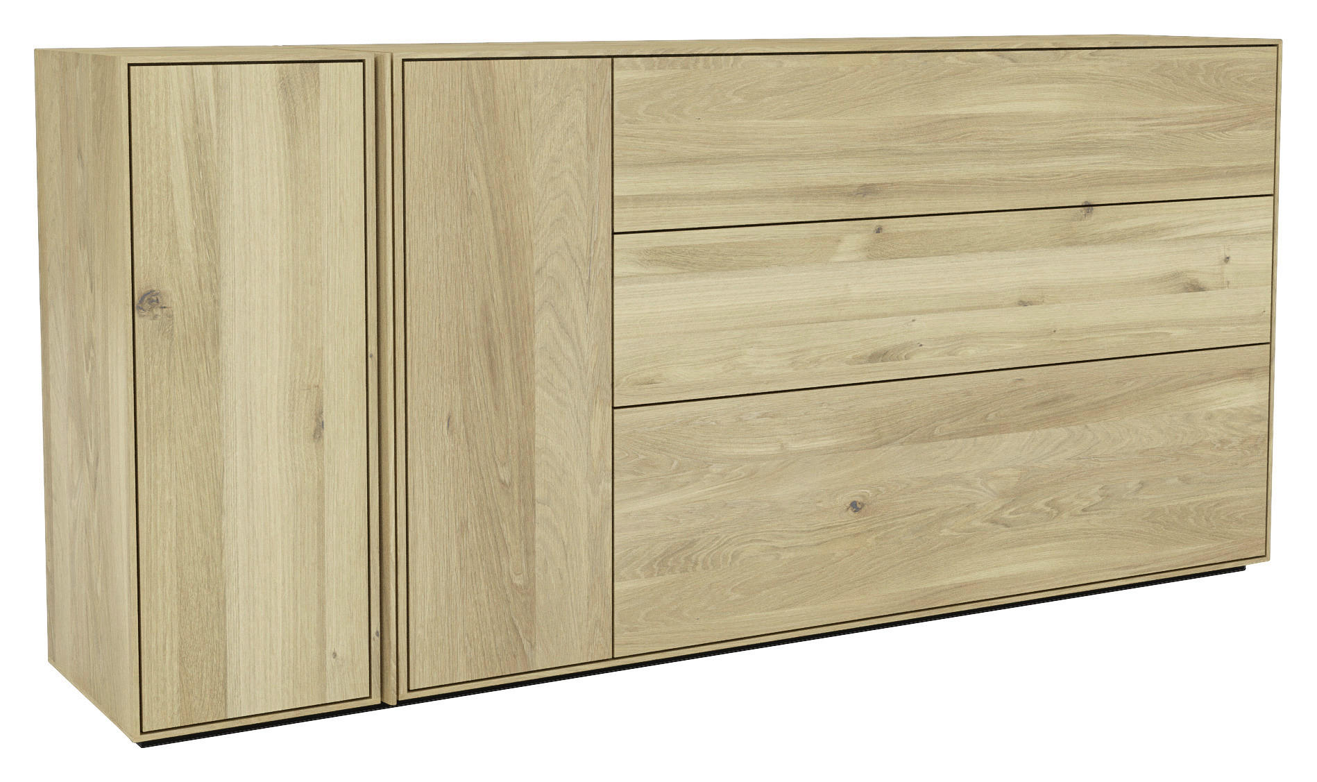 SIDEBOARD Eichefarben  188,8/86,6/41 cm  - Eichefarben, Natur, Holz (188,8/86,6/41cm) - Cassando