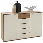 SIDEBOARD  in 150/94/44 cm  - Kaschmir/Eichefarben, Natur, Glas/Holz (150/94/44cm) - Valnatura