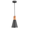 PENDELLEUCHTE Pendant 14/16.5 cm   - Grau, Trend, Holz/Metall (14/16.5cm) - MAYTONI