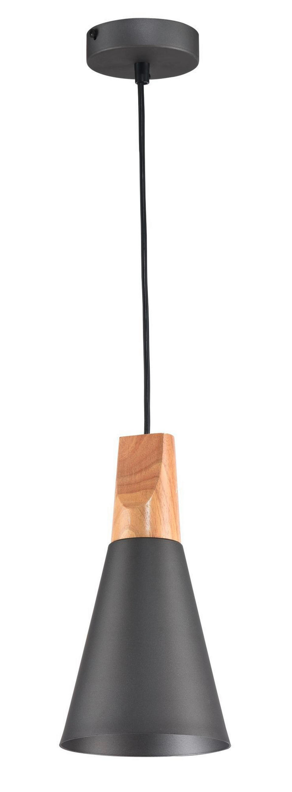 PENDELLEUCHTE Pendant 14/16.5 cm   - Grau, Trend, Holz/Metall (14/16.5cm) - MAYTONI
