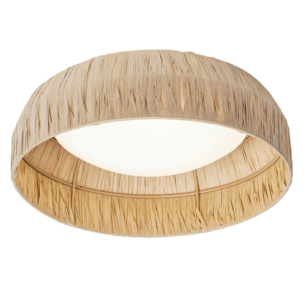 LED-DECKENLEUCHTE 30/10 cm   - Hellbraun, Natur, Naturmaterialien/Metall (30/10cm) - Osram