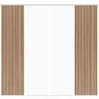 FLÄCHENVORHANG  4 Stück  blickdicht  60/245 cm   - Braun, Trend, Textil (60/245cm)