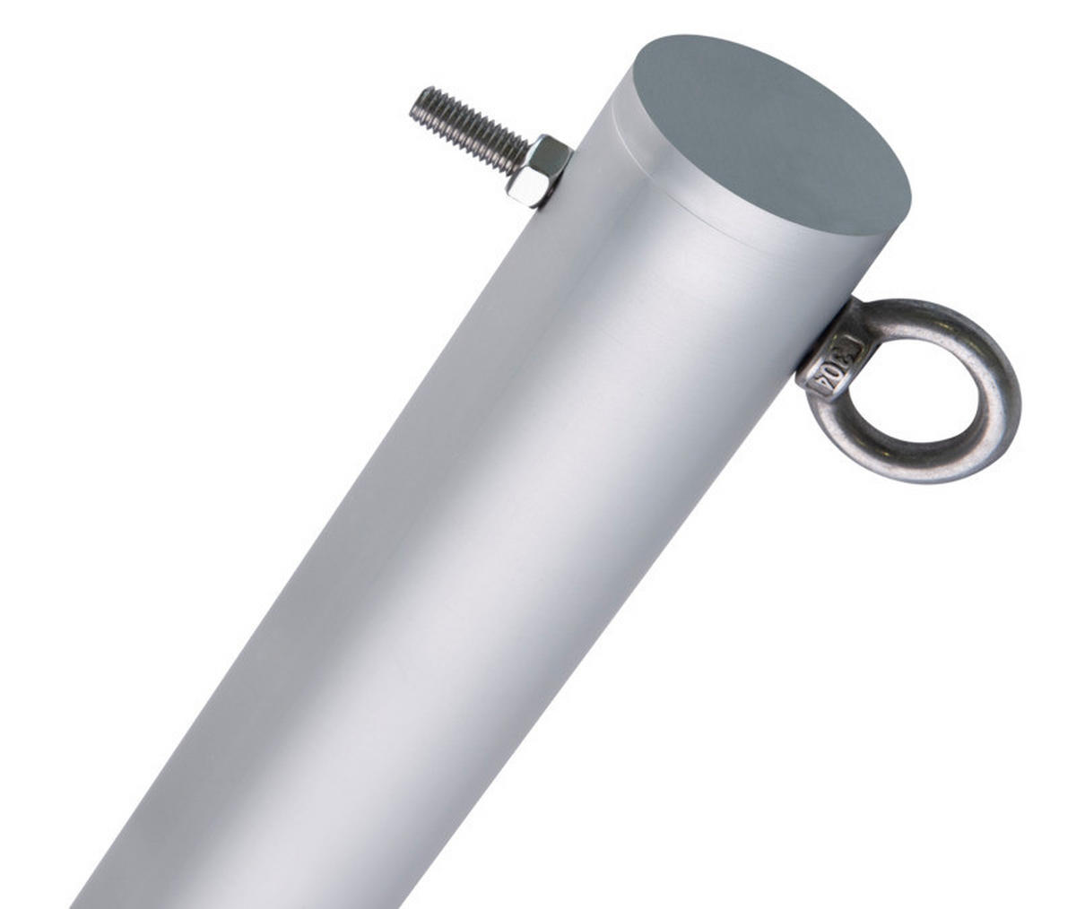 STĚŽEŇ PRO SLUNEČNÍ PLACHTU  - barvy hliníku, Basics, kov (4,8/240cm)