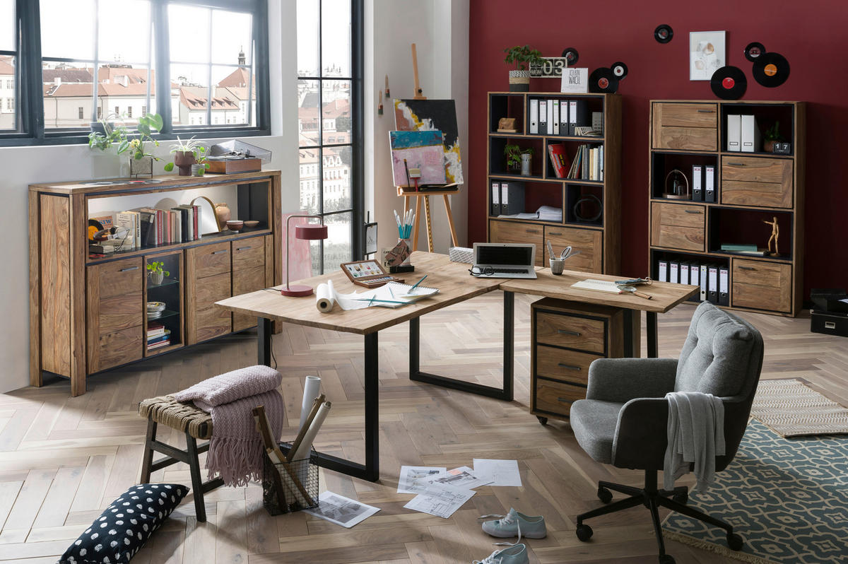 DREHSTUHL  in Webstoff Grau  - Schwarz/Grau, MODERN, Kunststoff/Textil (60/98/67cm) - MID.YOU