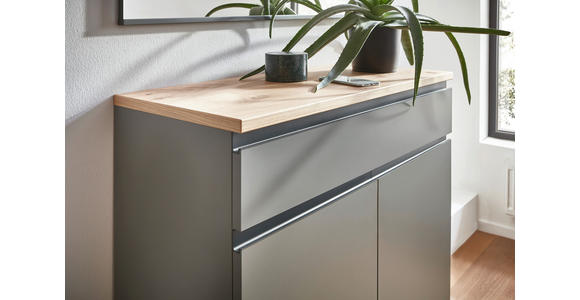 GARDEROBE 4-teilig in 180/193/40 cm - Eichefarben/Anthrazit, Design, Holz/Holzwerkstoff (180/193/40cm) - Dieter Knoll