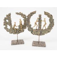 SKULPTURA - zlatne boje, Design, plastika (26/8/33cm)