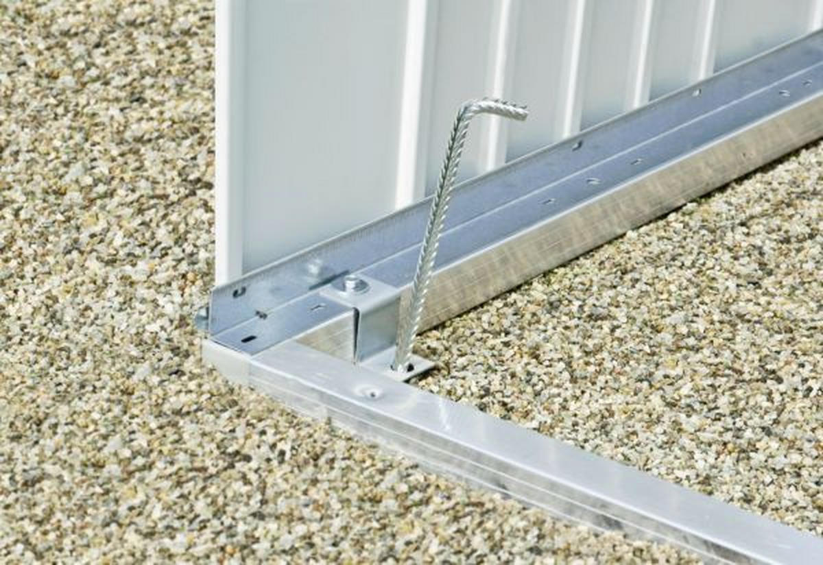 BODENRAHMEN 222/4/78 cm  - Alufarben, Design, Metall (222/4/78cm) - Biohort