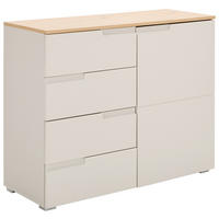 KOMMODE Swim, 100/80/40 cm, 4 Schublade(n)  - Kaschmir/Eiche Artisan, Design, Holzwerkstoff/Kunststoff (100/80/40cm) - MID.YOU