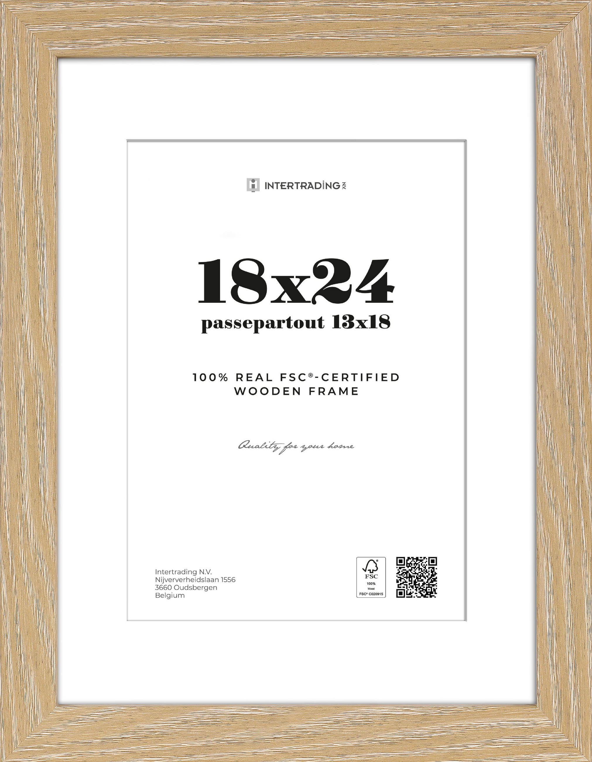 BILDERRAHMEN in Eichefarben  - Eichefarben, Basics, Holzwerkstoff (21/27,1/2,7cm)