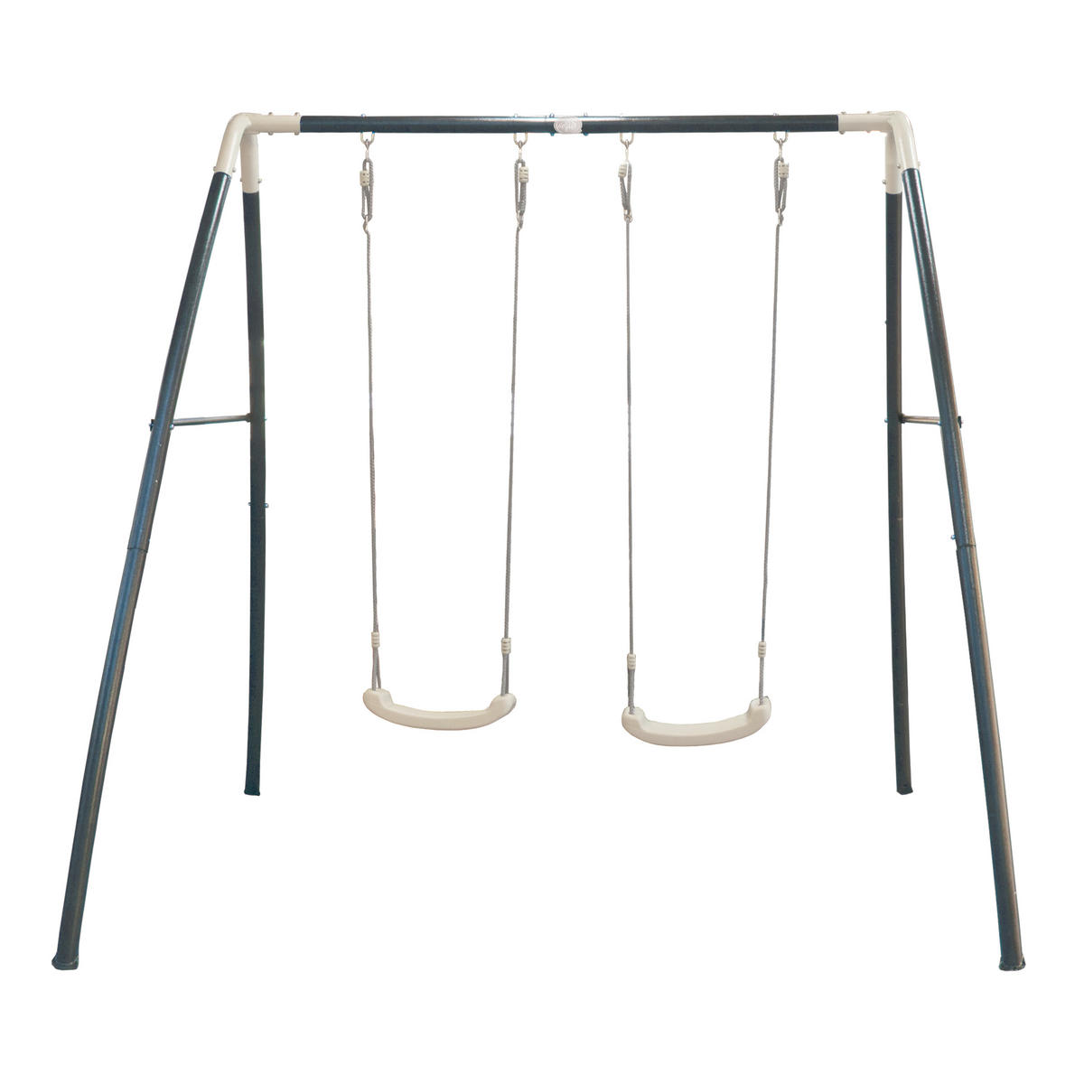 SCHAUKEL DOUBLE METAL axi  - Anthrazit/Weiß, Basics, Kunststoff/Metall (210/217/210cm) - Ambia Garden