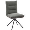STUHL  in Flachgewebe  - Schwarz/Grau, Design, Textil/Metall (49/93/59cm) - Dieter Knoll