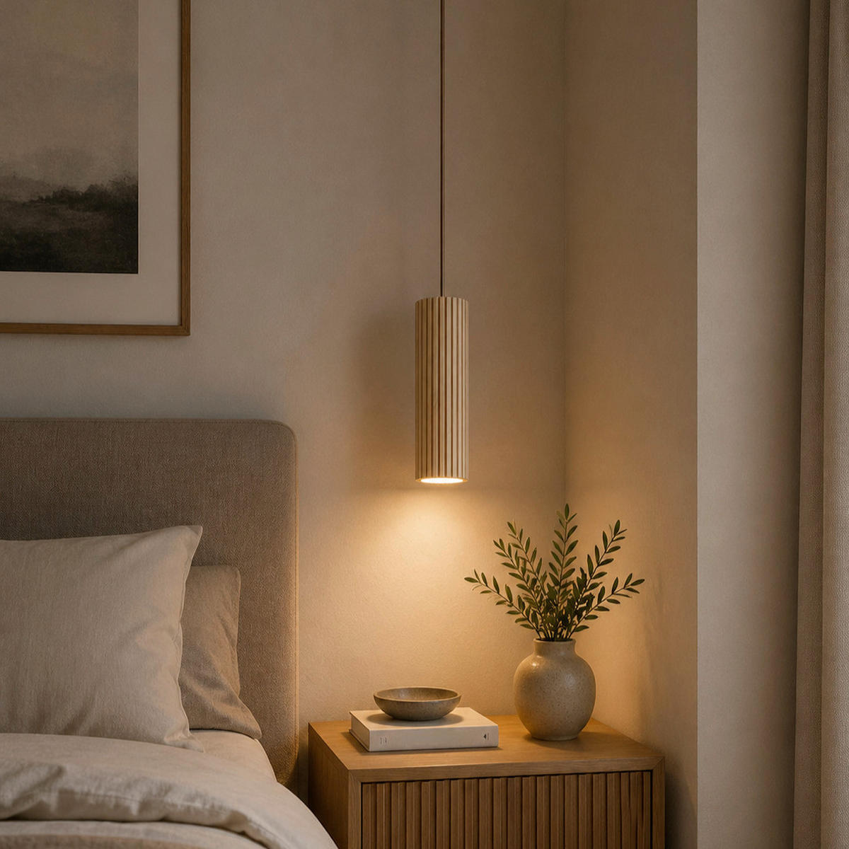 HÄNGELEUCHTE LAKEWOOD 10/150 cm  - Braun, Design, Holz (10/150cm)