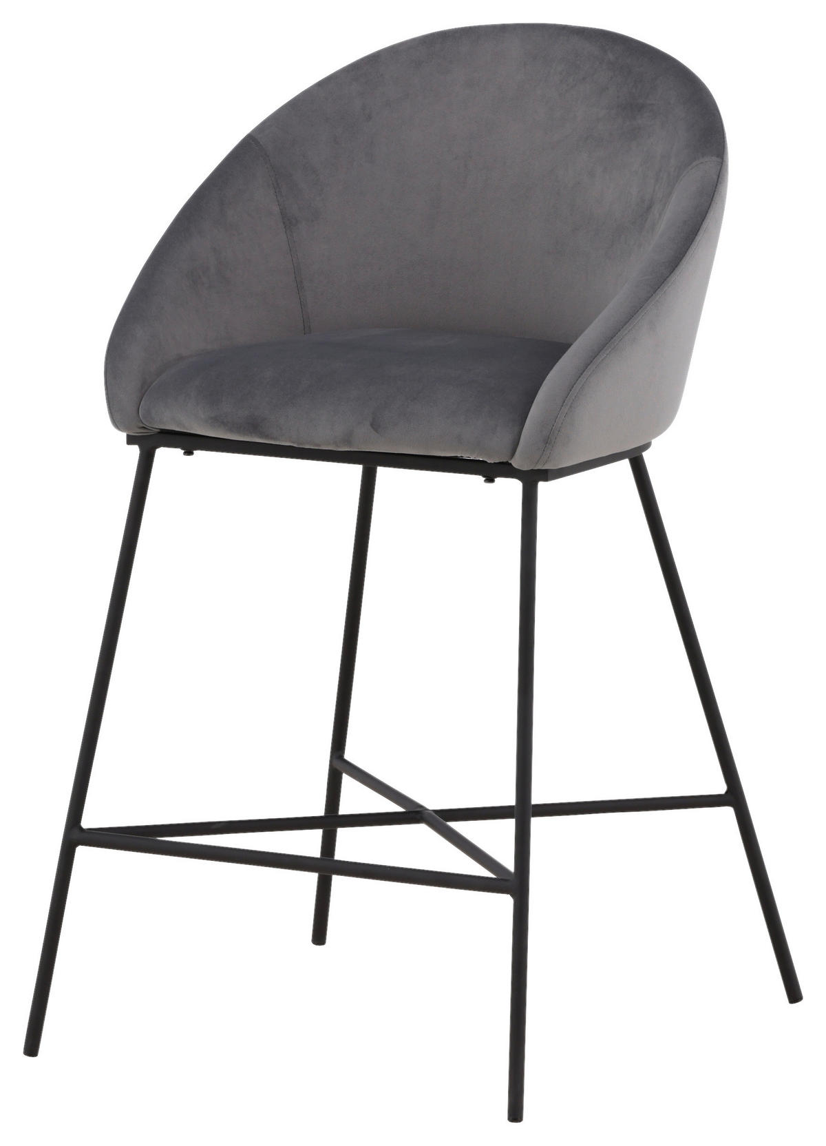BARPALL i svart, mörkgrå  - mörkgrå/svart, Design, metall/textil (58,5/97/57cm) - Livetastic