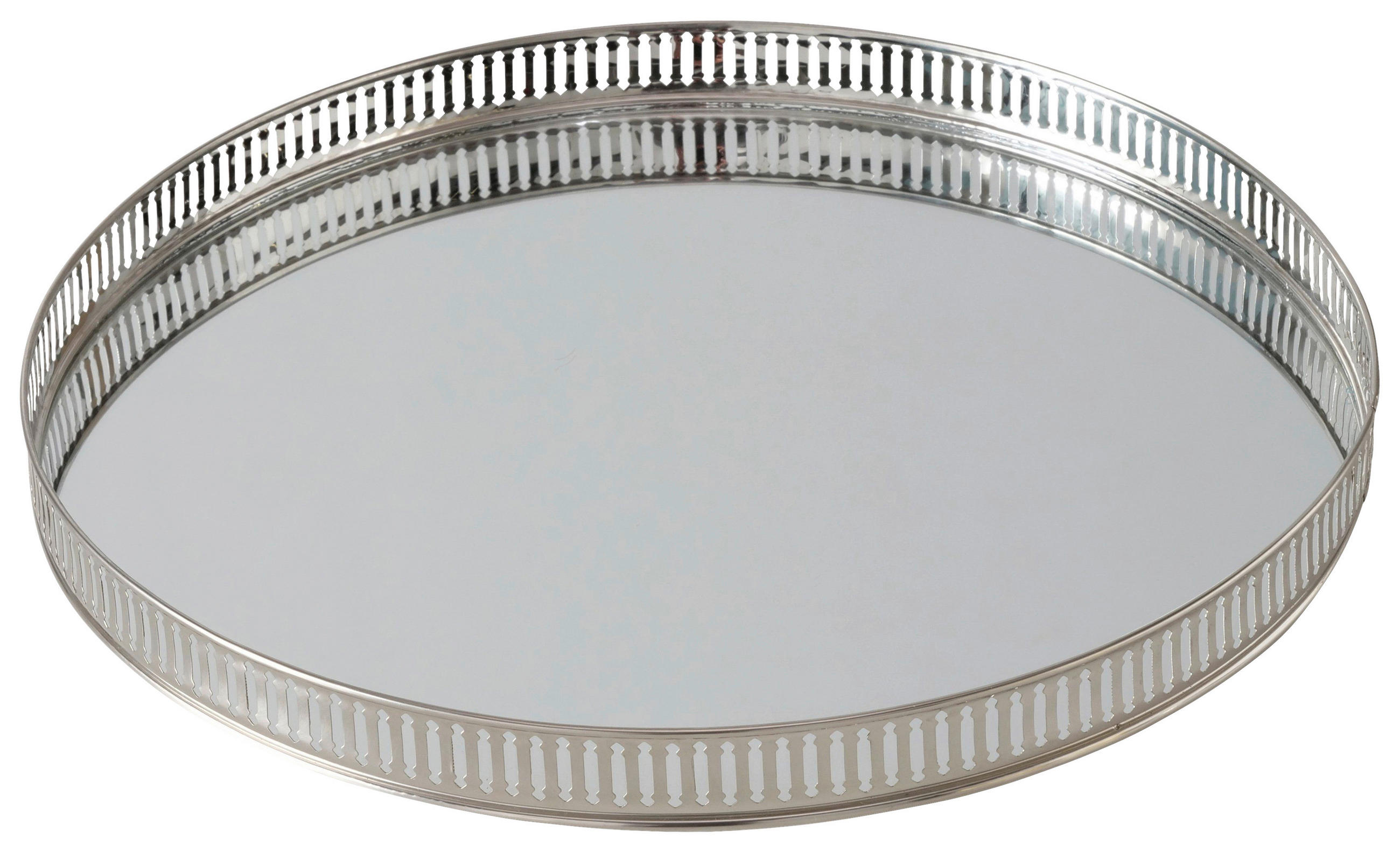 DEKOTABLETT 34,8/3 cm    - Silberfarben, Basics, Metall (34,8/3cm)