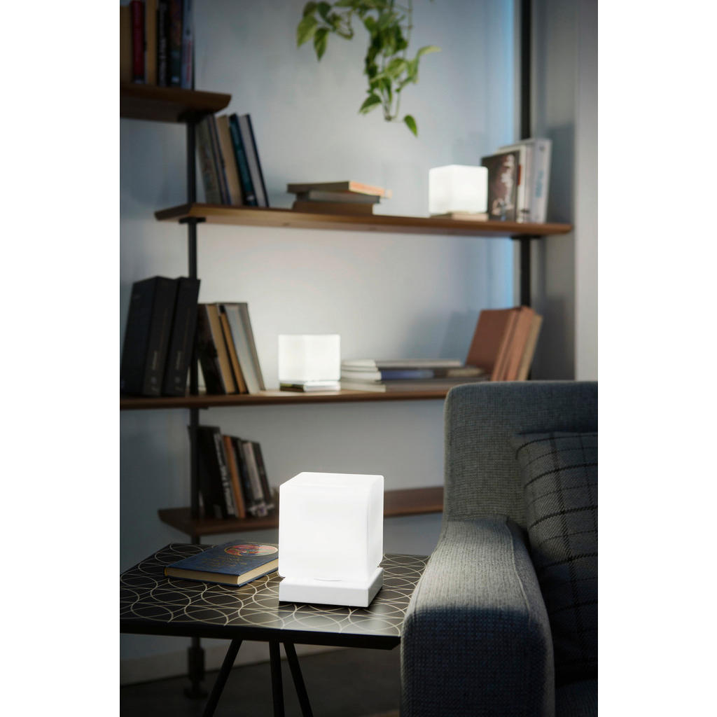 Thumbnail - Fabas Luce Led-Tischleuchte, Weiß, Glas, 11x14x11 cm, ISO 9001, Schnurschalter, Touch (on/off), Lampen & Leuchten, Innen...
