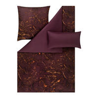 BETTWÄSCHE Atelier Makosatin 135/200 cm  - Rot, Design, Textil (135/200cm) - Estella