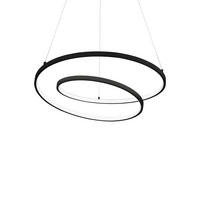 LED-HÄNGELEUCHTE Nero 60/30/150 cm   - Schwarz, Design, Kunststoff/Metall (60/30/150cm) - Ideal Lux