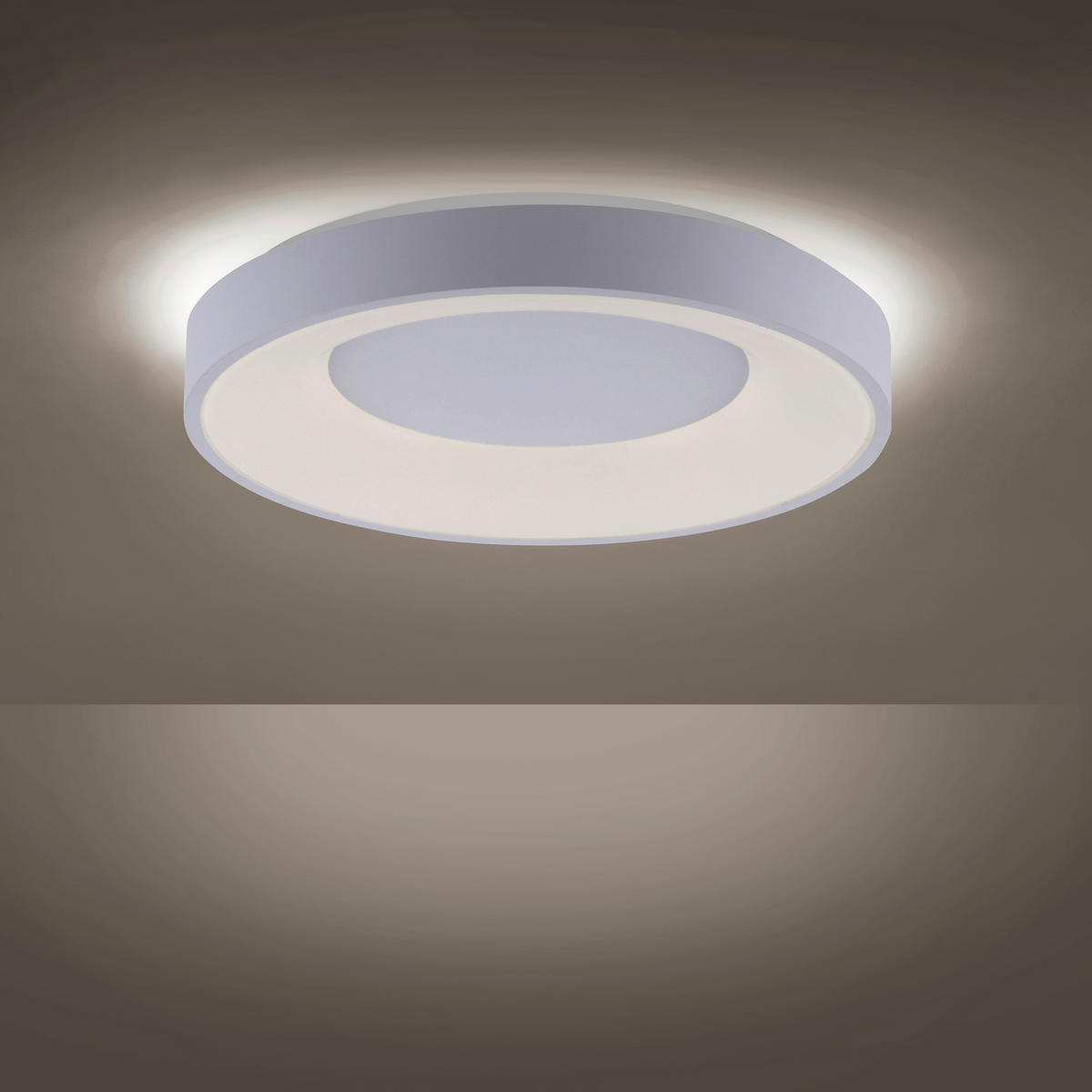 LED-DECKENLEUCHTE 48/48/8 cm   - Weiß, Basics, Kunststoff/Metall (48/48/8cm)