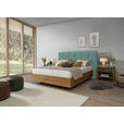 BOXSPRINGBETT 180/200 cm  in Türkis, Wildeiche  - Türkis/Wildeiche, Natur, Holz/Textil (180/200cm) - Valnatura
