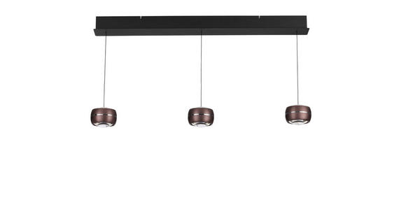 LED-HÄNGELEUCHTE 100/12/180 cm  - Braun, Basics, Glas/Metall (100/12/180cm) - Dieter Knoll