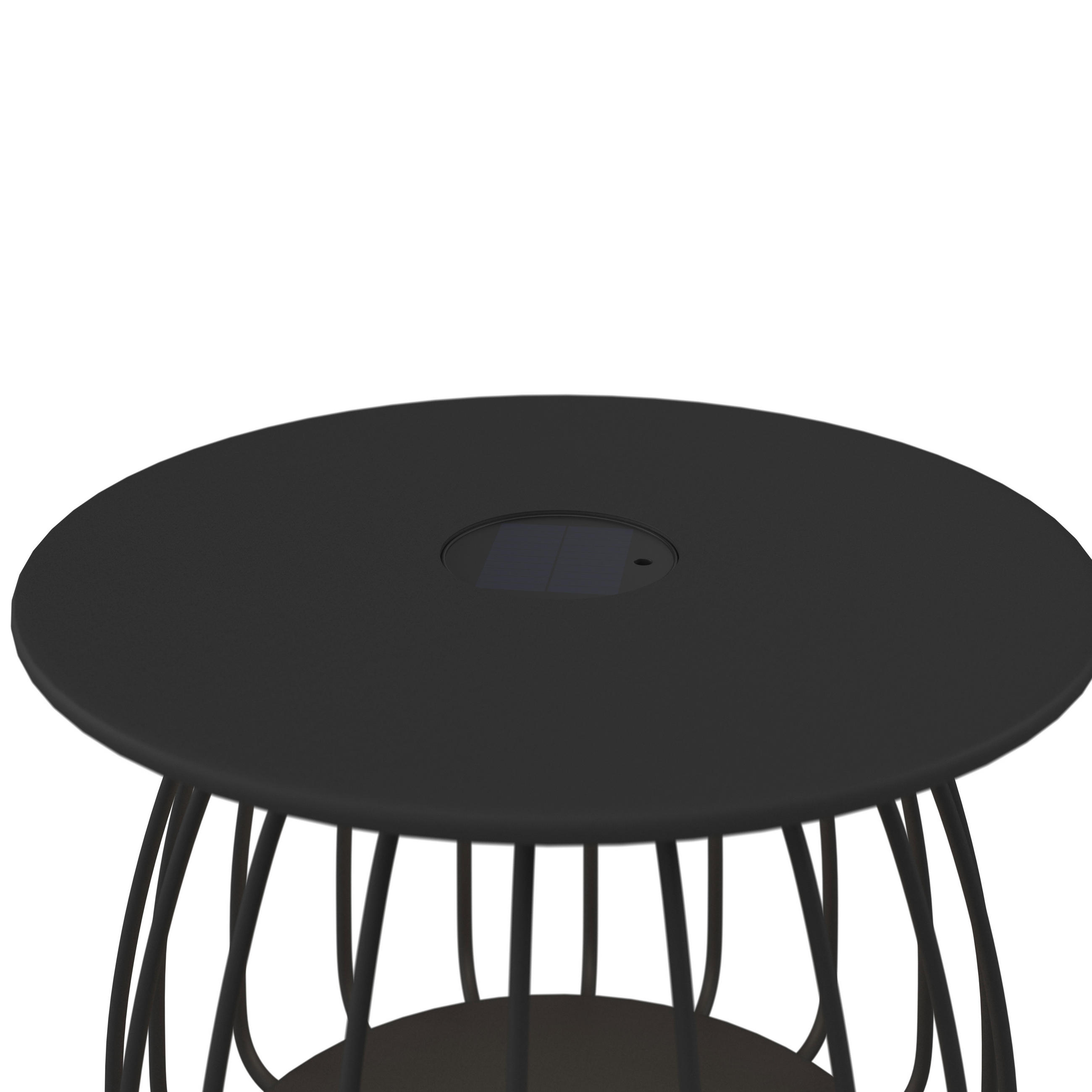 LOUNGETISCH 60/60/39 cm Metall  - Schwarz, Design, Metall (60/60/39cm) - Ambia Garden