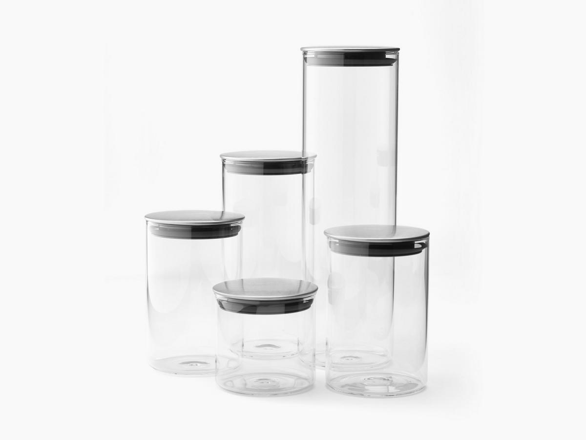 ÉTELTÁROLÓ KÉSZLET   - nemesacélszínű/áttetsző, Basics, műanyag/üveg - Joseph Joseph