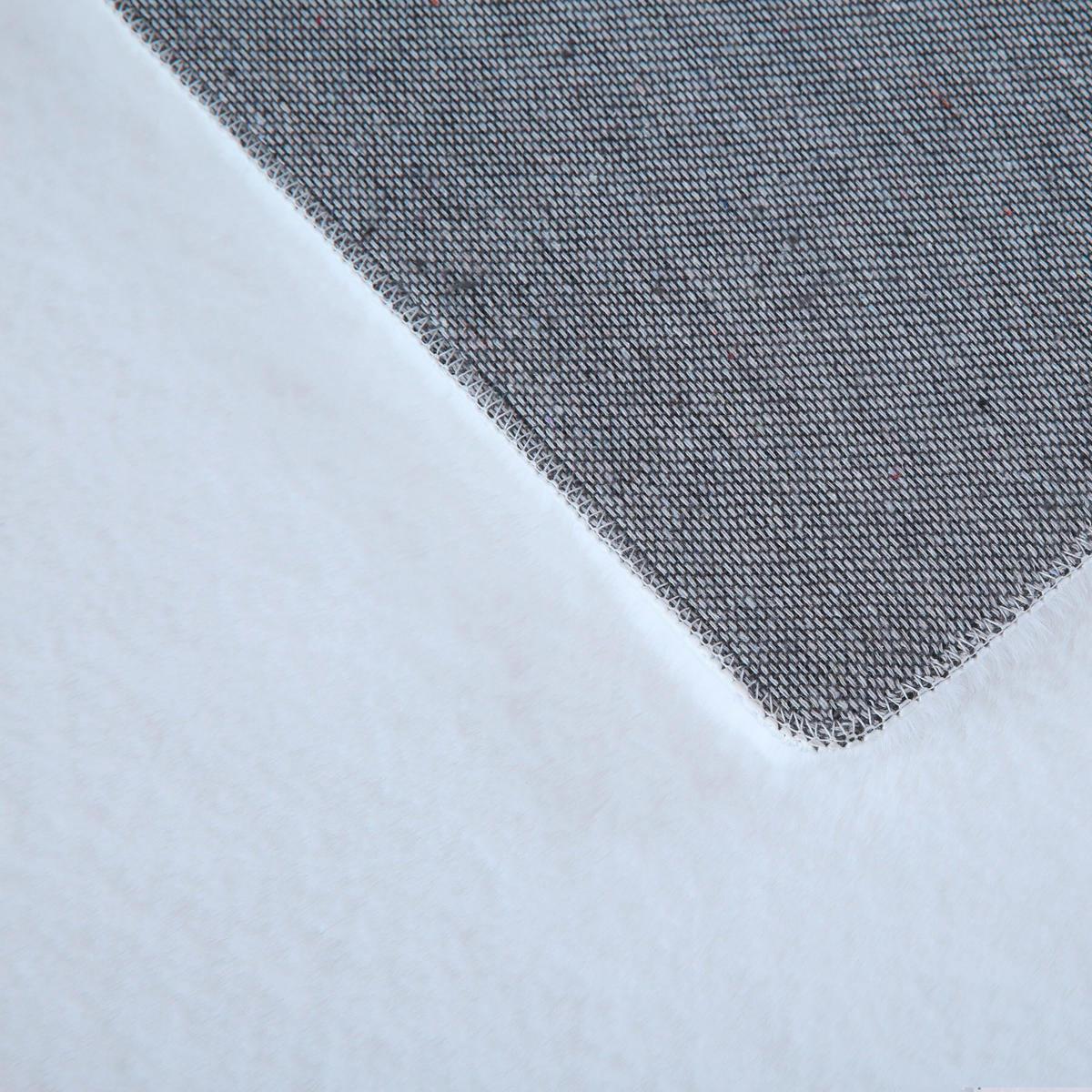 HOCHFLORTEPPICH 60/110 cm Pouffy Weiß  - Weiß, Basics, Textil (60/110cm)