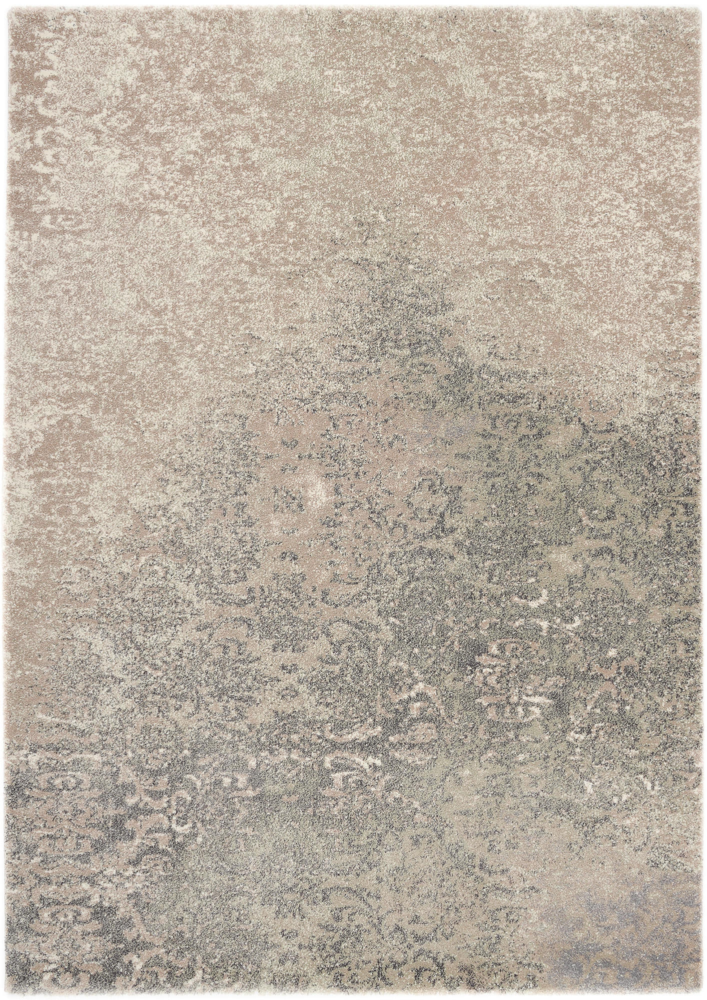 VINTAGE-TEPPICH 140/200 cm Palermo Braun, Grün rechteckig  - Braun/Grün, Trend, Textil (140/200cm) - Novel