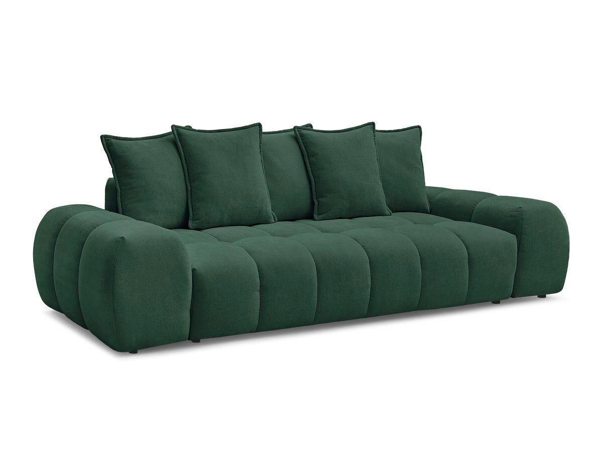 SCHLAFSOFA EVEREST  mit Rücken echt, Armteil links, Armteil rechts Struktur Grün  - Schwarz/Grün, MODERN, Kunststoff/Textil (278/115/90cm)
