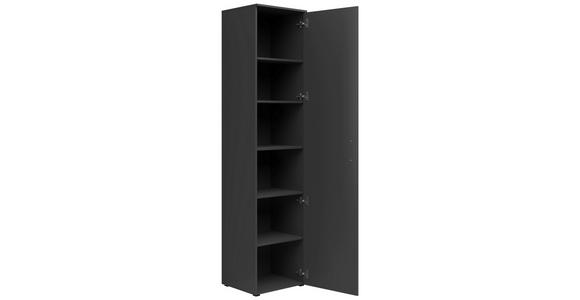 MEHRZWECKSCHRANK 45/195/40 cm  - Anthrazit/Schwarz, MODERN, Holzwerkstoff/Kunststoff (45/195/40cm) - Carryhome