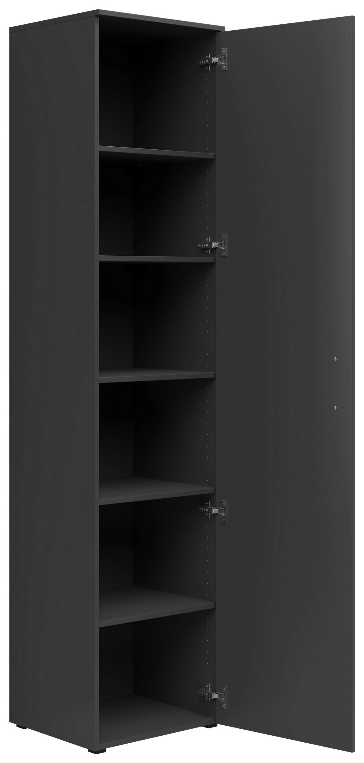 DULAP MULTIFUNCȚIONAL in grafit  - grafit/antracit, Modern, plastic/material pe bază de lemn (45/195/40cm) - Carryhome