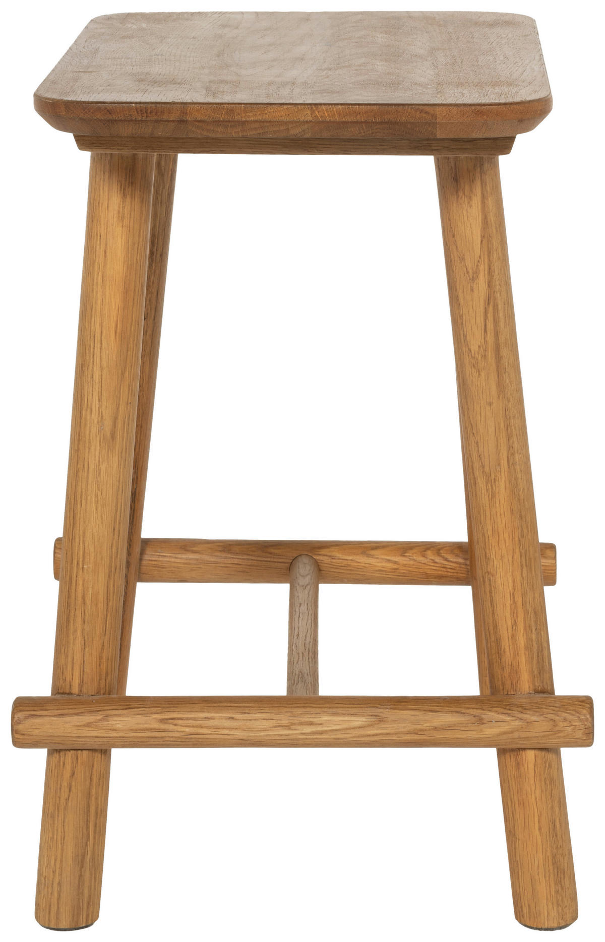 HOCKER Eiche Eichefarben  - Eichefarben, Natur, Holz (45/45/30cm) - Linea Natura
